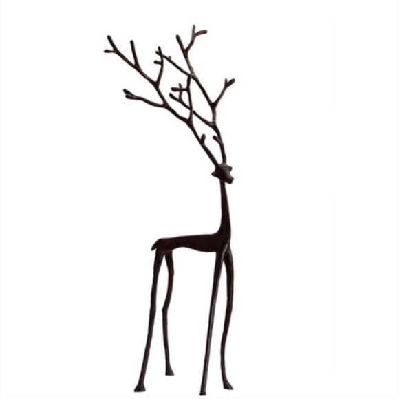 Pottery Barn Bronzed Sculpted Reindeer (Large)
